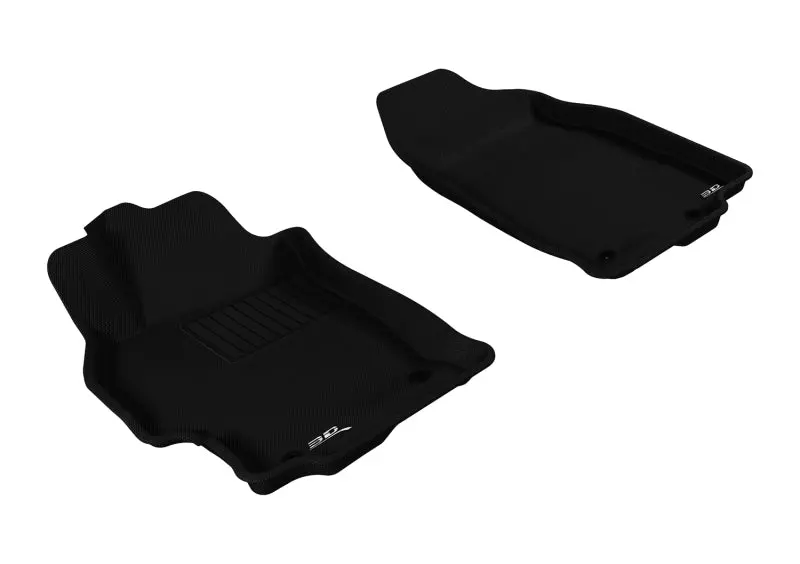 3D Maxpider 2009-2013 Mazda Mazda6 Kagu 1St Row Floormat - Black 1