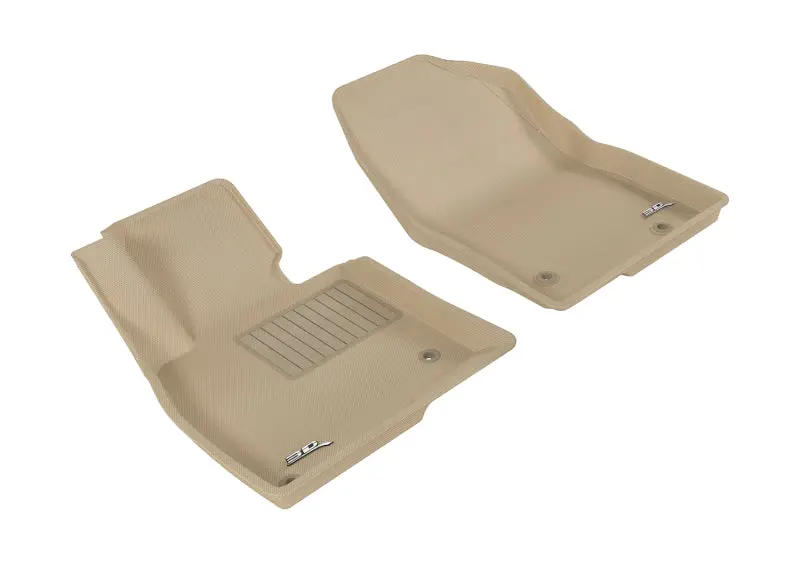 3D Maxpider 2014-2019 Mazda Mazda3/Mazda6 Kagu 1St Row Floormat - Tan 1