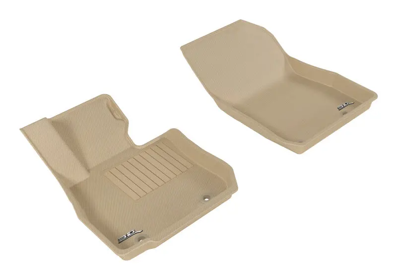 3D Maxpider 2016-2019 Mazda Cx-3 Kagu 1St Row Floormat - Tan 1