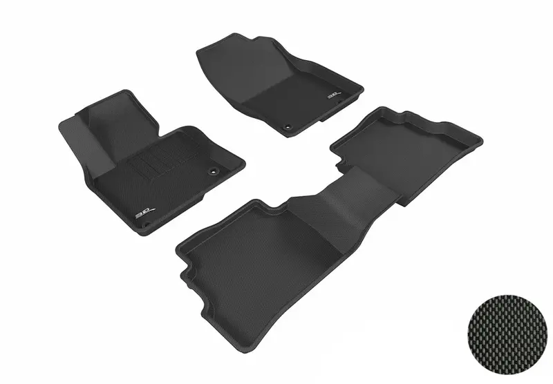 3D Maxpider 2017-2020 Mazda Cx-5 Kagu 1St & 2Nd Row Floormats - Black 1