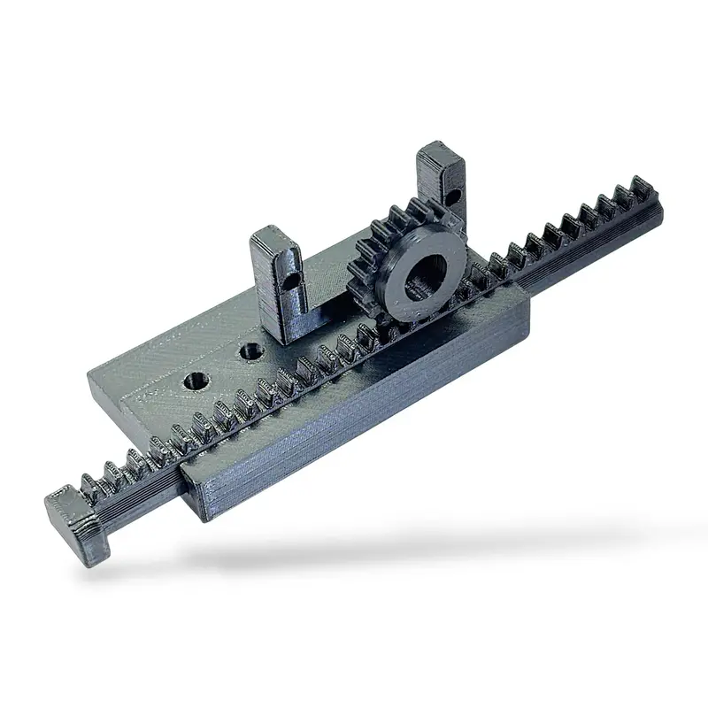 3D Printed Rack And Pinion Gear For Servo Motor 1