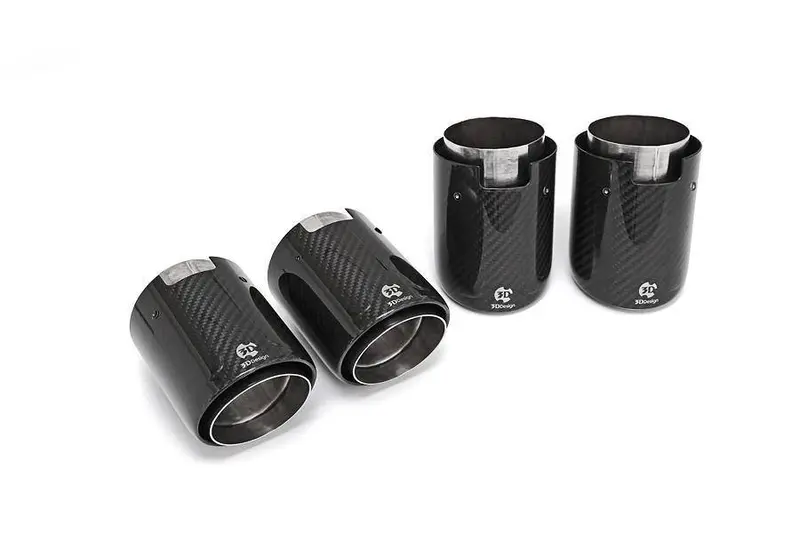 3Ddesign Carbon Fibre Exhaust Tips For Bmw M2, M3 & M4 (2014-2021, F87 F80 F82) 1