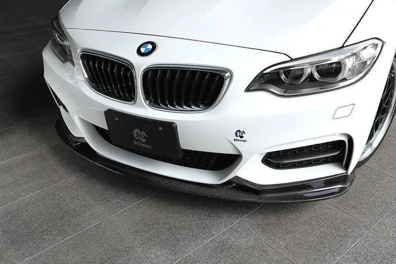 3Ddesign Carbon Fibre Front Splitter For Bmw 2 Series (2014-2020, F22 F23) 2