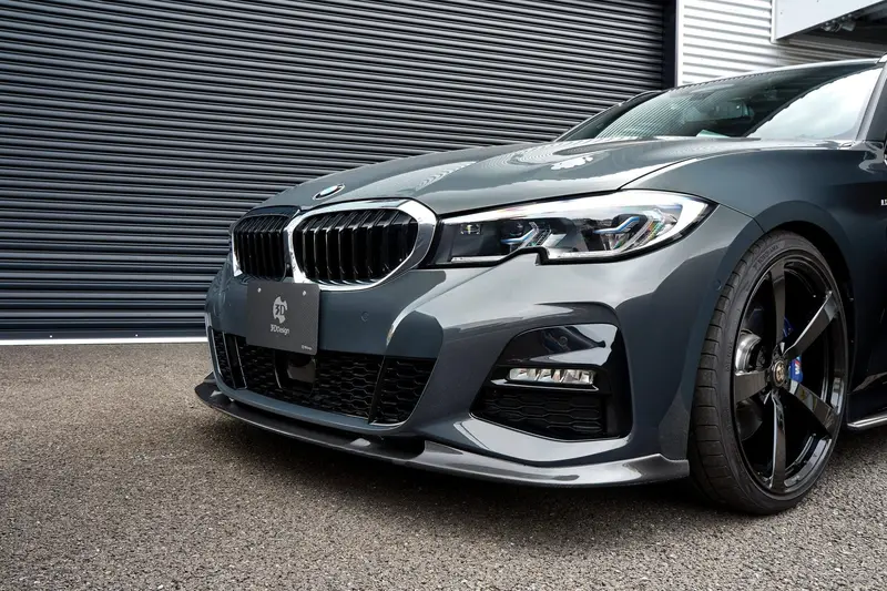3Ddesign Carbon Fibre Front Splitter For Bmw 3 Series M Sport (2018-2022, G20 G21) 1
