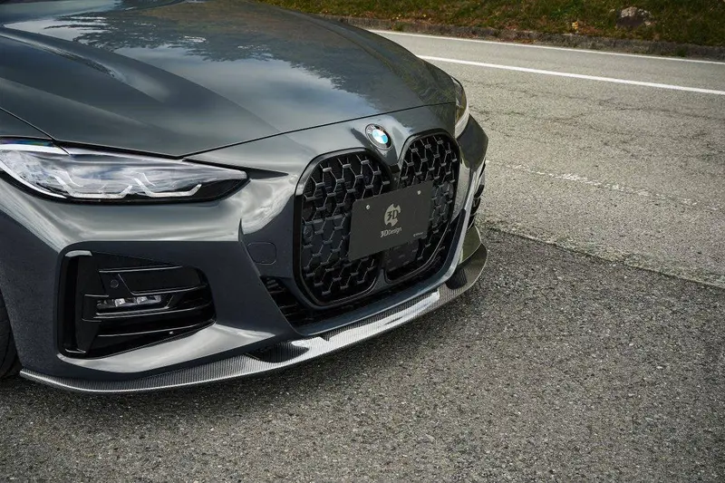 3Ddesign Carbon Fibre Front Splitter For Bmw 4 Series (2020+, G22 G23) 1