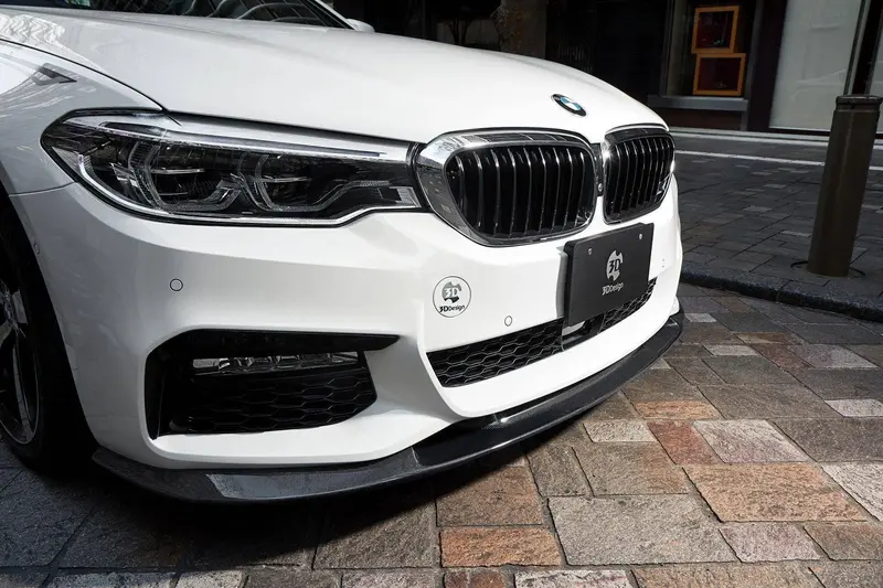 3Ddesign Carbon Fibre Front Splitter For Bmw 5 Series M Sport (2017-2019, G30 G31) 1