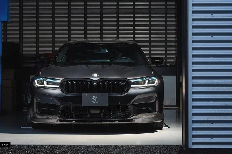 3Ddesign Carbon Fibre Front Splitter For Bmw M5 Lci (2020-2023, F90) 1