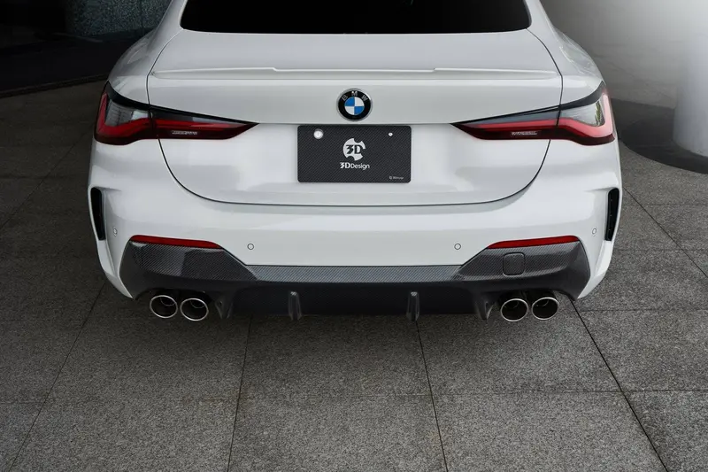 3Ddesign Carbon Fibre Rear Diffuser For Bmw 4 Series (2020+, G22 G23) 1