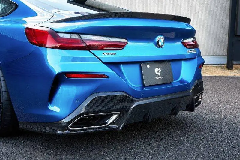 3Ddesign Carbon Fibre Rear Diffuser For Bmw 8 Series (2019+, G14 G15) 1