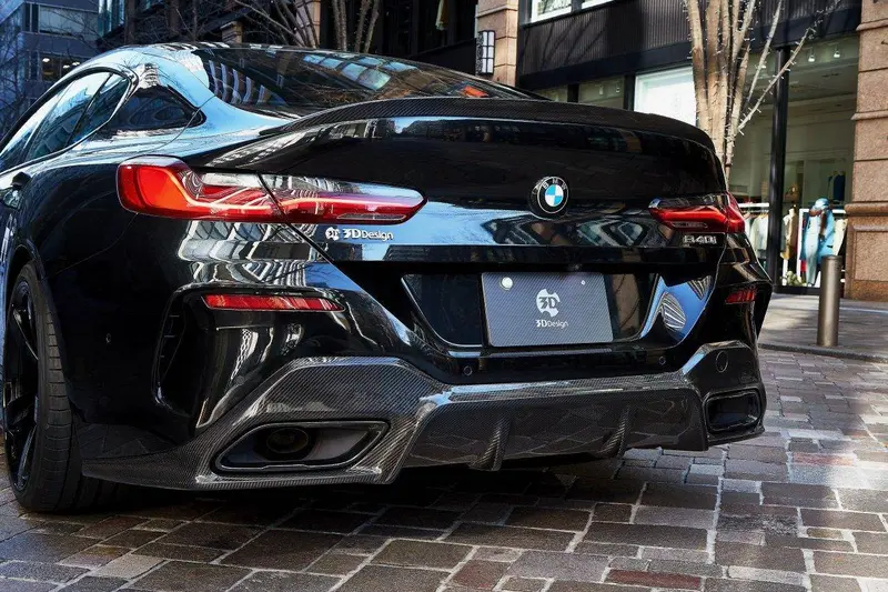 3Ddesign Carbon Fibre Rear Diffuser For Bmw 8 Series (2019+, G16) 1