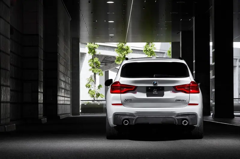 3Ddesign Carbon Fibre Rear Diffuser For Bmw X3 Pre-Lci (2018-2021, G01) 2