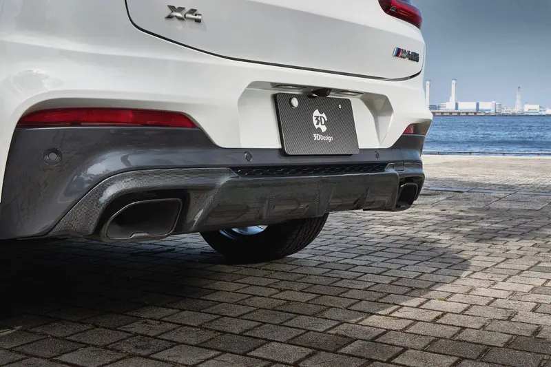 3Ddesign Carbon Fibre Rear Diffuser For Bmw X4 M40i (2018+, G02) 1