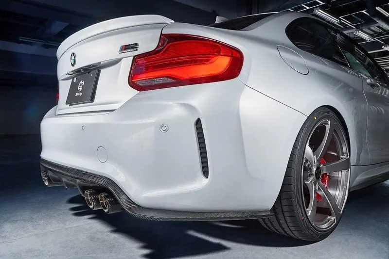 3Ddesign Carbon Fibre Rear Diffuser (Type 2) For Bmw M2 & M2 Competition (2015-2021, F87) 2