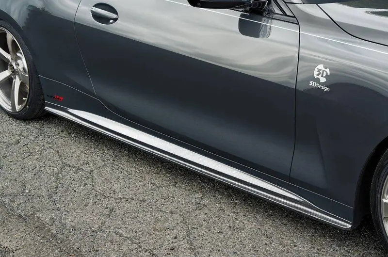 3Ddesign Carbon Fibre Side Skirts For Bmw 4 Series (2020+, G22 G23) 1