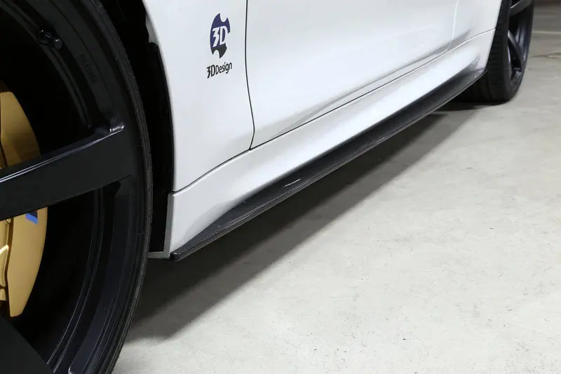 3Ddesign Carbon Fibre Side Skirts For Bmw M4 (2015-2020, F82 F83) 1