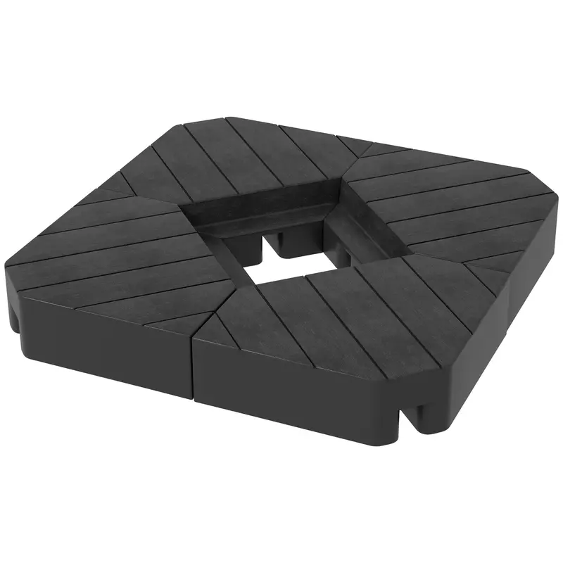 4-Piece Cantilever Umbrella Weight Set (176Lb Sand Capacity), Black 1