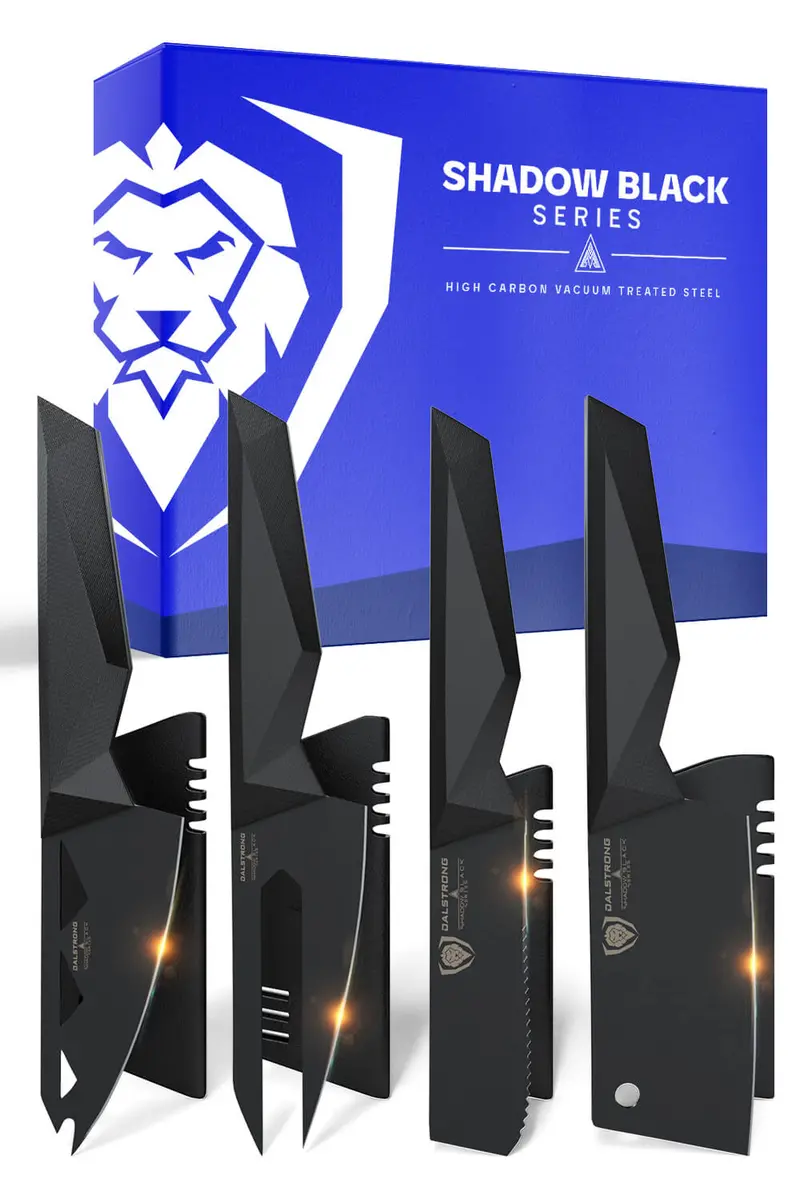 4-Piece Cheese Knife Set | Shadow Black Series | Nsf Certified | Dalstrong © 1