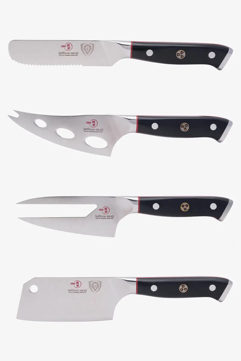 4-Piece Cheese Knife Set | Shogun Series | Elite | Nsf Certified | Dalstrong © 1