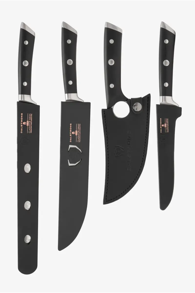4 Piece Knife Set | Slicing, Boning, Butcher & Venator Knife | Gladiator Series Elite | Nsf Certified | Dalstrong © 2