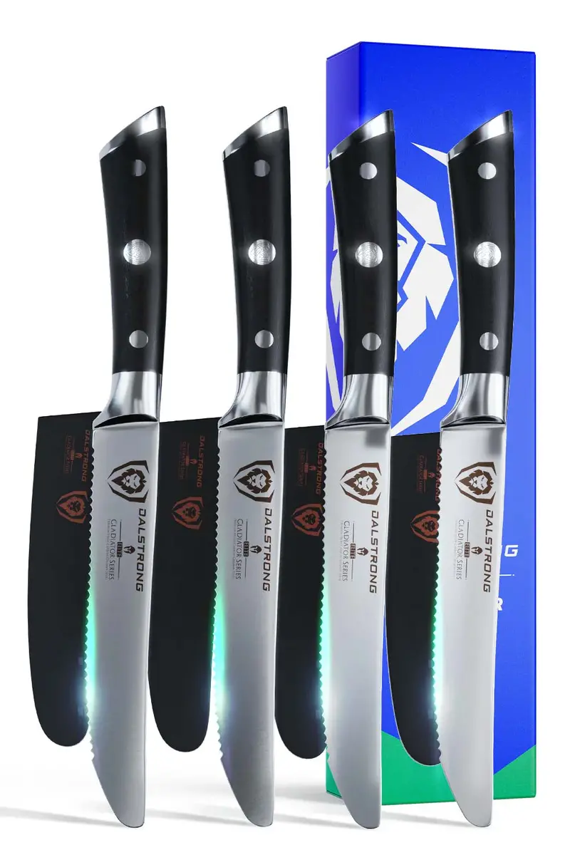4-Piece Serrated Steak Knife Set | Gladiator Series | Nsf Certified | Dalstrong © 1