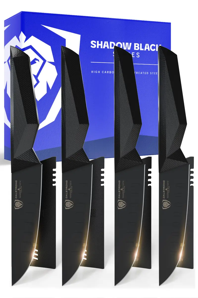 4-Piece Steak Knife Set | Shadow Black Series | Nsf Certified | Dalstrong © 1