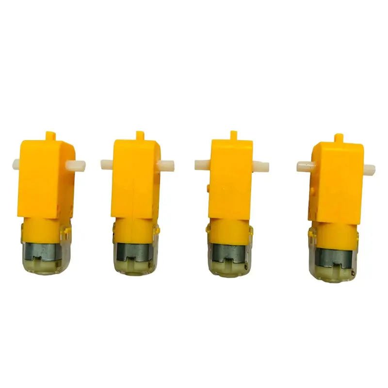 4 Set Bo Gear Motor Dual Shaft With Wheels 200 Rpm – Robot Car Motor Kit 2