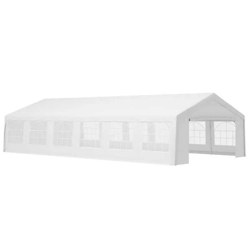 40' X 20' Large Party Tent With Removable Sidewalls, White 1