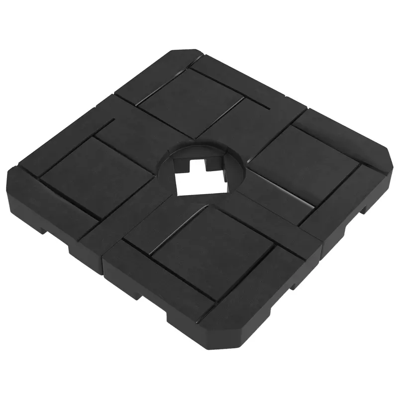 4Pc Cantilever Umbrella Base Weights, Water/Sand Fillable, Black 1