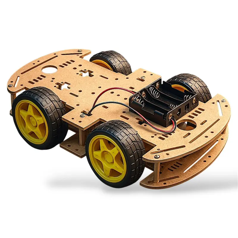 4Wd Smart Robot Car Kit With Plastic Chassis | Four-Wheel Drive Robotics Platform For Arduino, Esp32 & Stem Projects 1