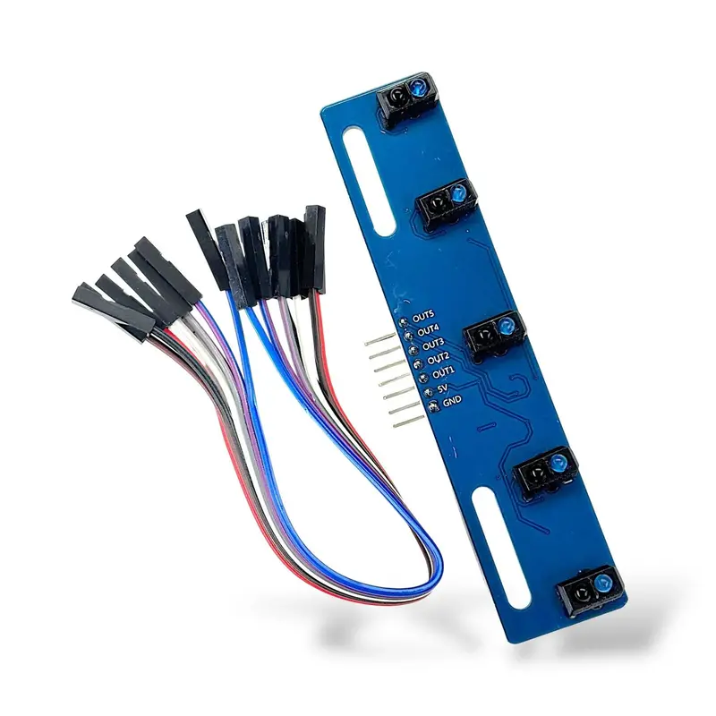 5-Channel Ir Sensor Array Module | Line Tracking Sensor For Arduino, Robotics & Diy Smart Car Projects 1