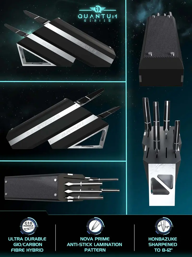 5-Piece Knife Block Set | Quantum 1 Series | Dalstrong © 2