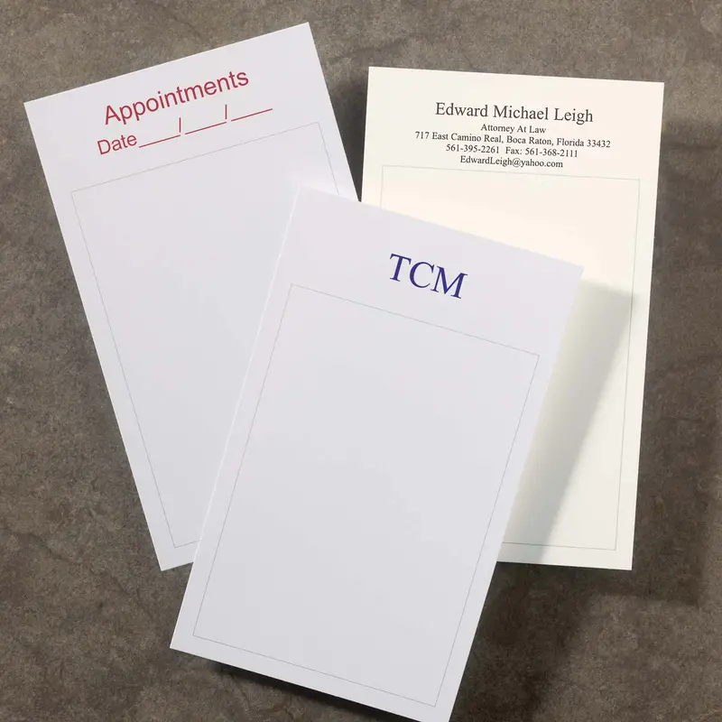 500 Personalized 3 X 5 Cards, Vertical Window 1
