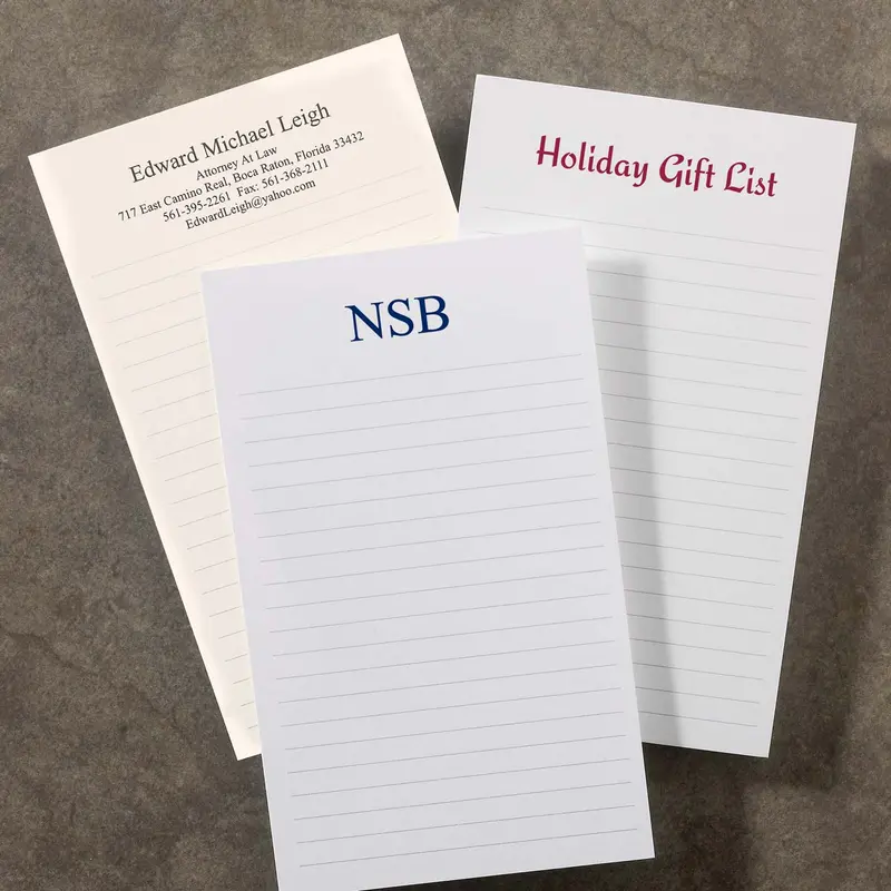 500 Personalized 3 X 5 Note Cards, Vertical Ruled 1