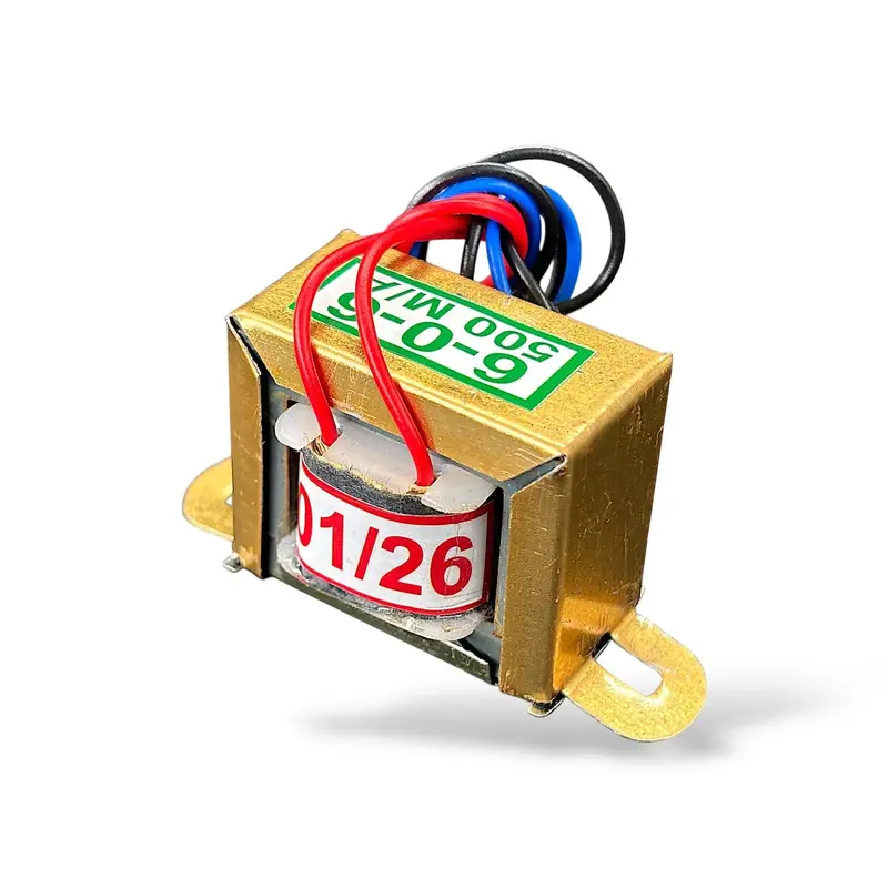6-0-6 500Ma Step-Down Center Tap Transformer | Power Supply Transformer For Diy Electronics, Amplifier & Power Supply Projects 1