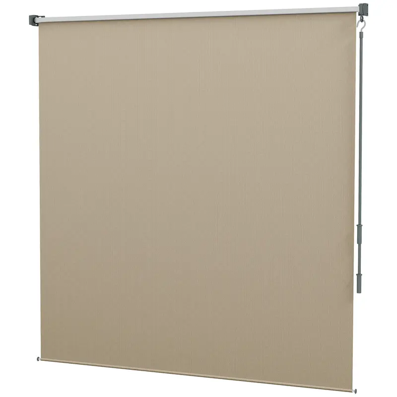6'W X 6'H Roller Shades For Porch Balcony Gazebo, Beige 2