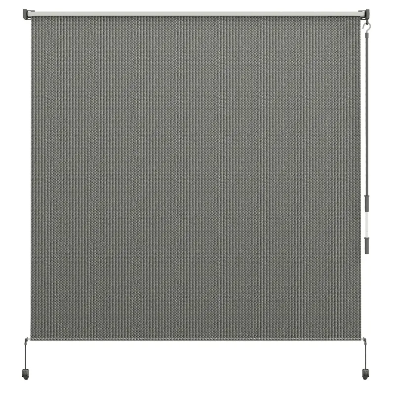 6'W X 6'H Roller Shades For Porch Balcony Gazebo, Dark Grey 1