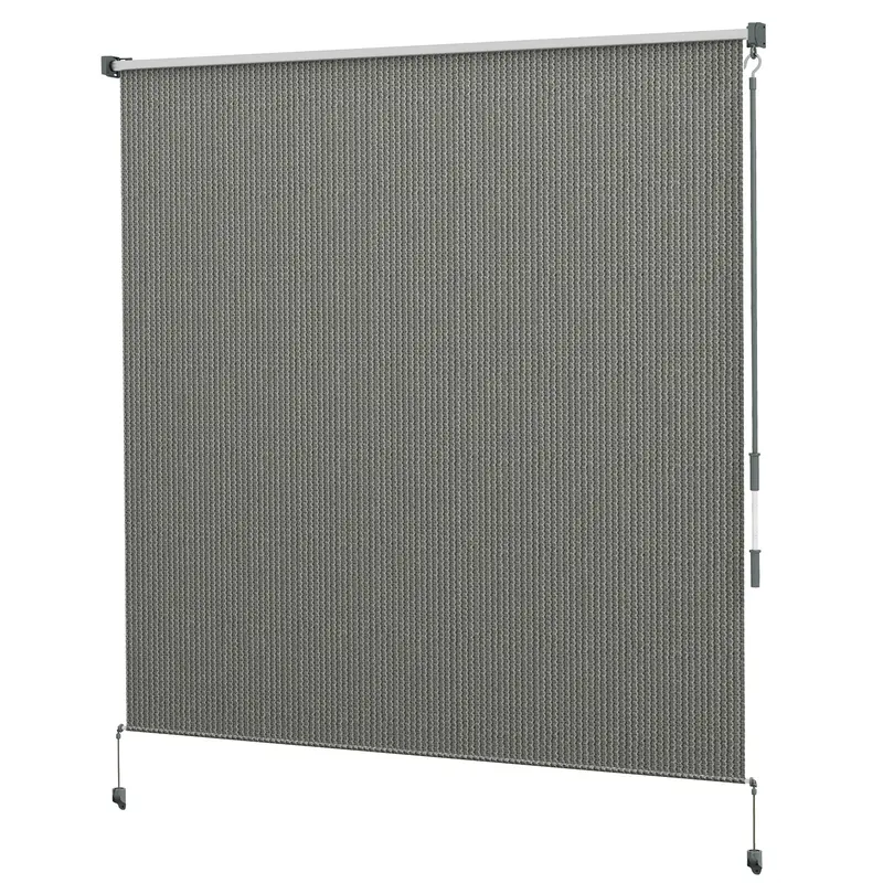 6'W X 6'H Roller Shades For Porch Balcony Gazebo, Dark Grey 2