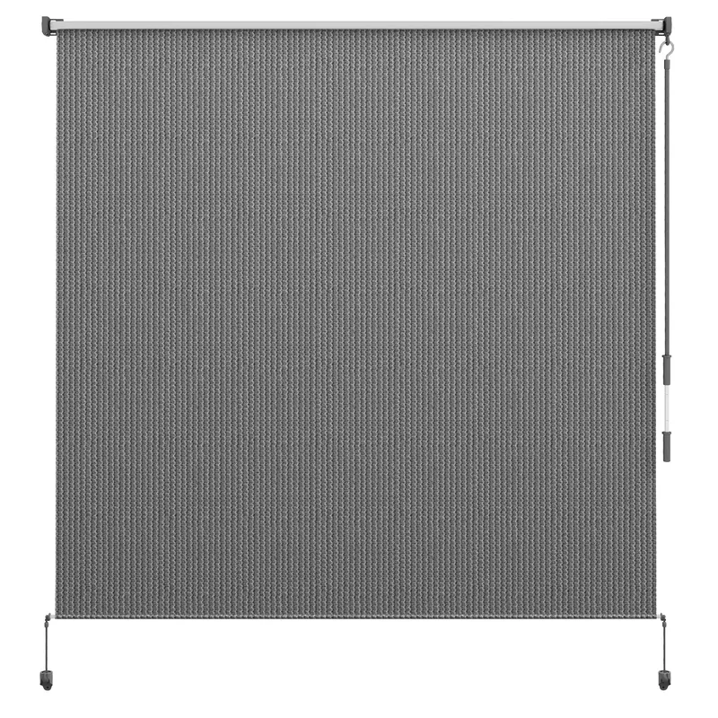 6'W X 6'H Roller Shades For Porch Balcony Gazebo, Light Grey 1