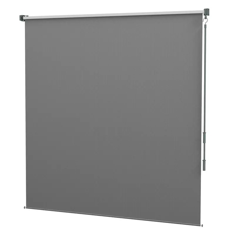 6'W X 6'H Roller Shades For Porch Balcony Gazebo, Light Grey 2