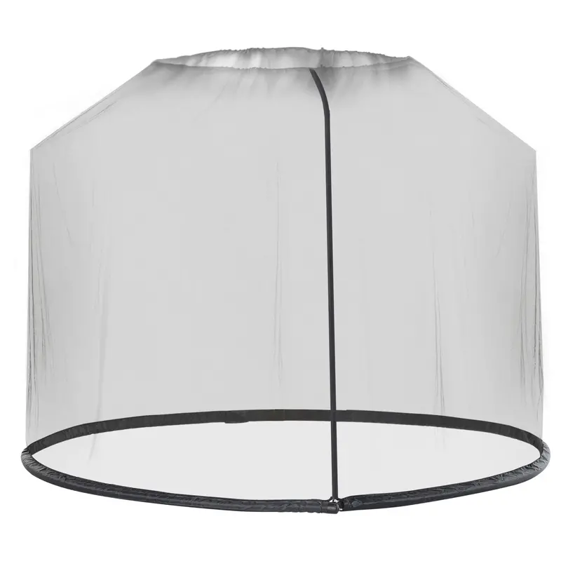7.5Ft Umbrella Mosquito Net With Zippered Door, Black 1