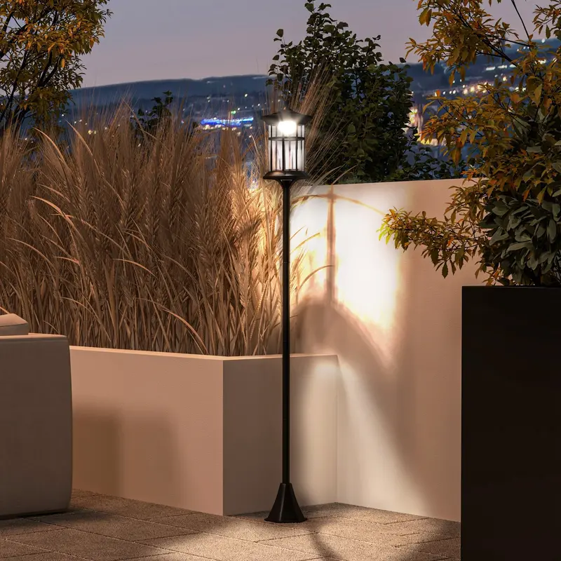 72" Led Outdoor Street Light, Waterproof Ip44 For Patio, Garden, Backyard, Cool White 2