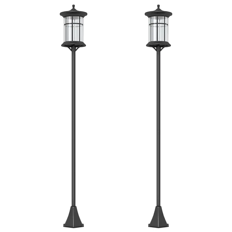 72" Led Outdoor Street Light, Waterproof Ip44 For Patio, Garden, Backyard, Cool White, 2 Pack 1