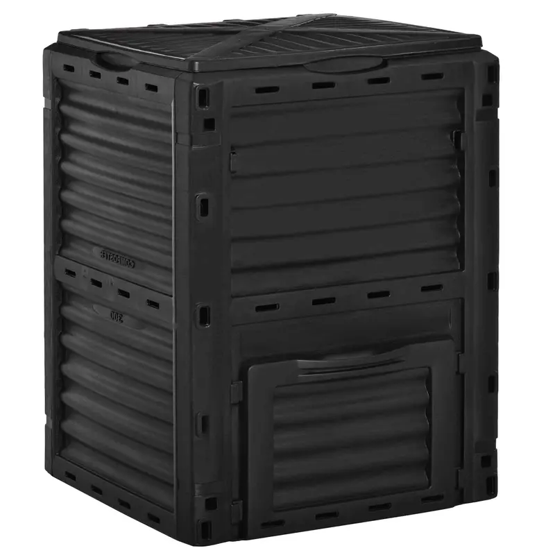 80 Gallon Outdoor Compost Bin For Fast Soil Creation, Black 1