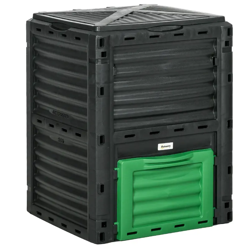 80 Gallon Outdoor Compost Bin For Fast Soil Creation, Green 1