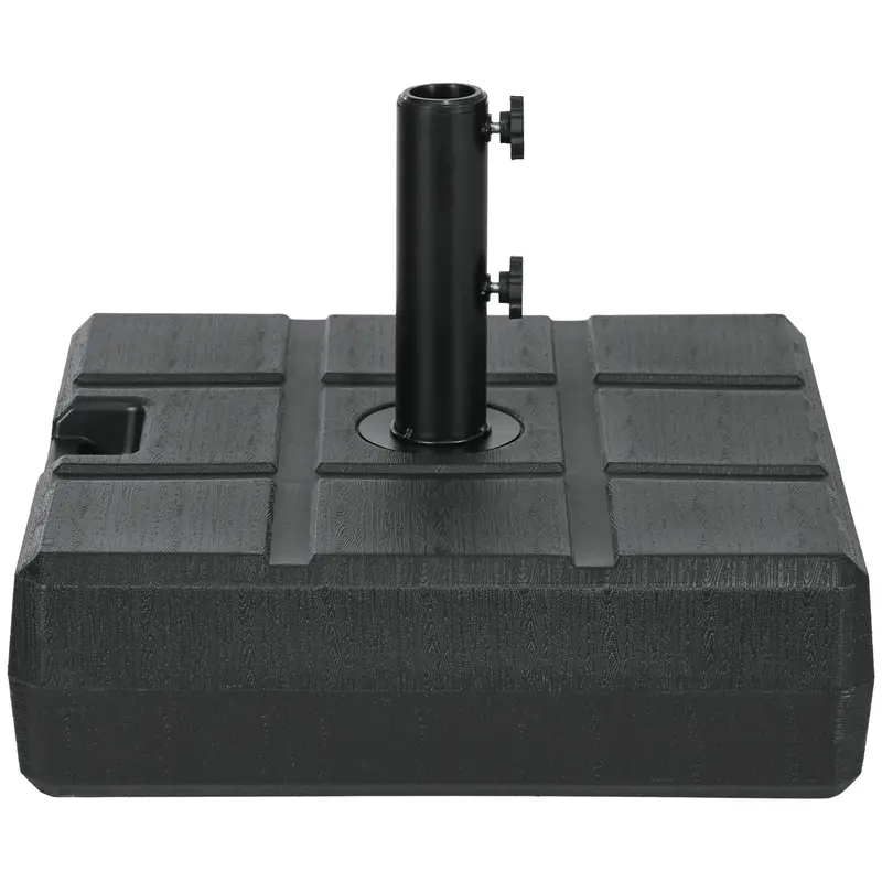 88 Lbs. Fillable Umbrella Base For 1.5" Or 1.9" Poles, Black 1