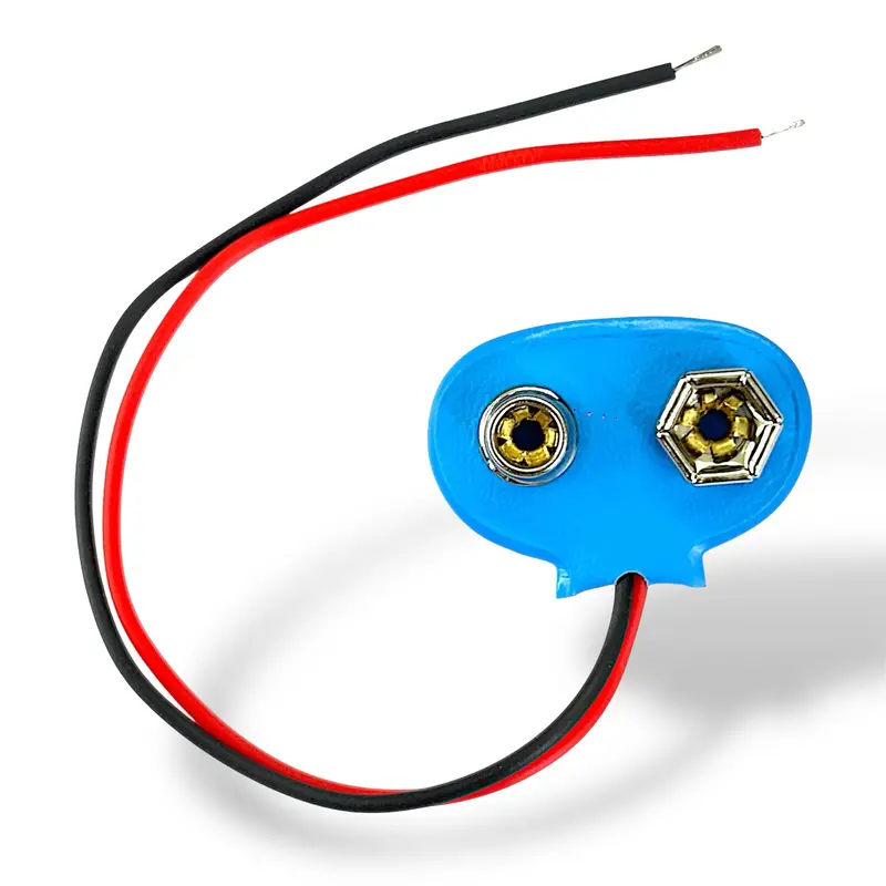 9V Battery Clip Connector With Wire | Pp3 Snap Connector For Arduino, Diy Electronics & Science Projects 1