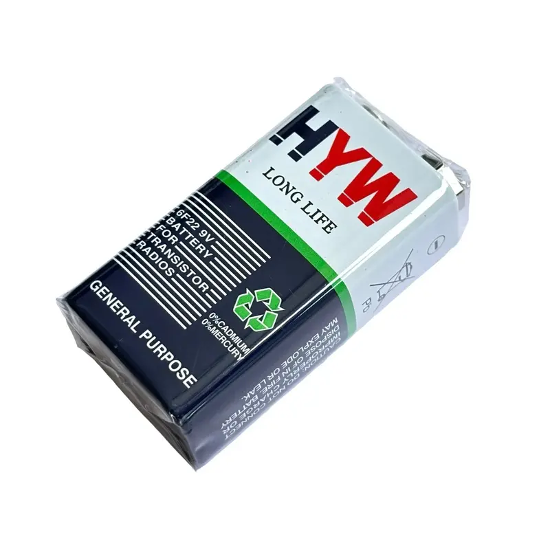 9V Battery Heavy Duty | 6F22 Long-Lasting 9 Volt Dry Cell Battery For Smoke Alarms, Multimeters & Diy Projects 2