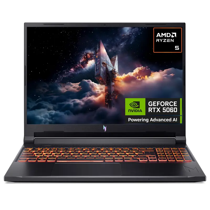 Acer Nitro V 16S | Amd Ryzen R5 240 | 16Gb | 1024Gb | 16" Wuxga 180Hz | Nvidia® Geforce Rtx™ 5060 8Gb Gddr7 | Windows 11 Home Ai - Black 2