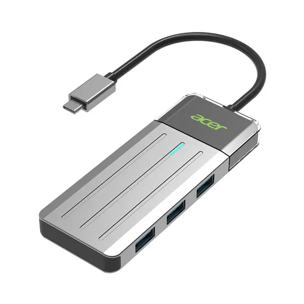 Acer Zl.Dck11.002 Odk3h0 Usb-C 5-In-1 Mini Dock With 3X Usb3.2 Gen1 5Gbps, Hdmi 4K@60Hz And Usb-C 100W (Max) Power Delivery - Grey Colour 1