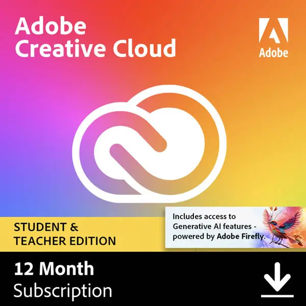 Adobe Creative Cloud Indiv 1Y Sub Student Edition Esd Za 1